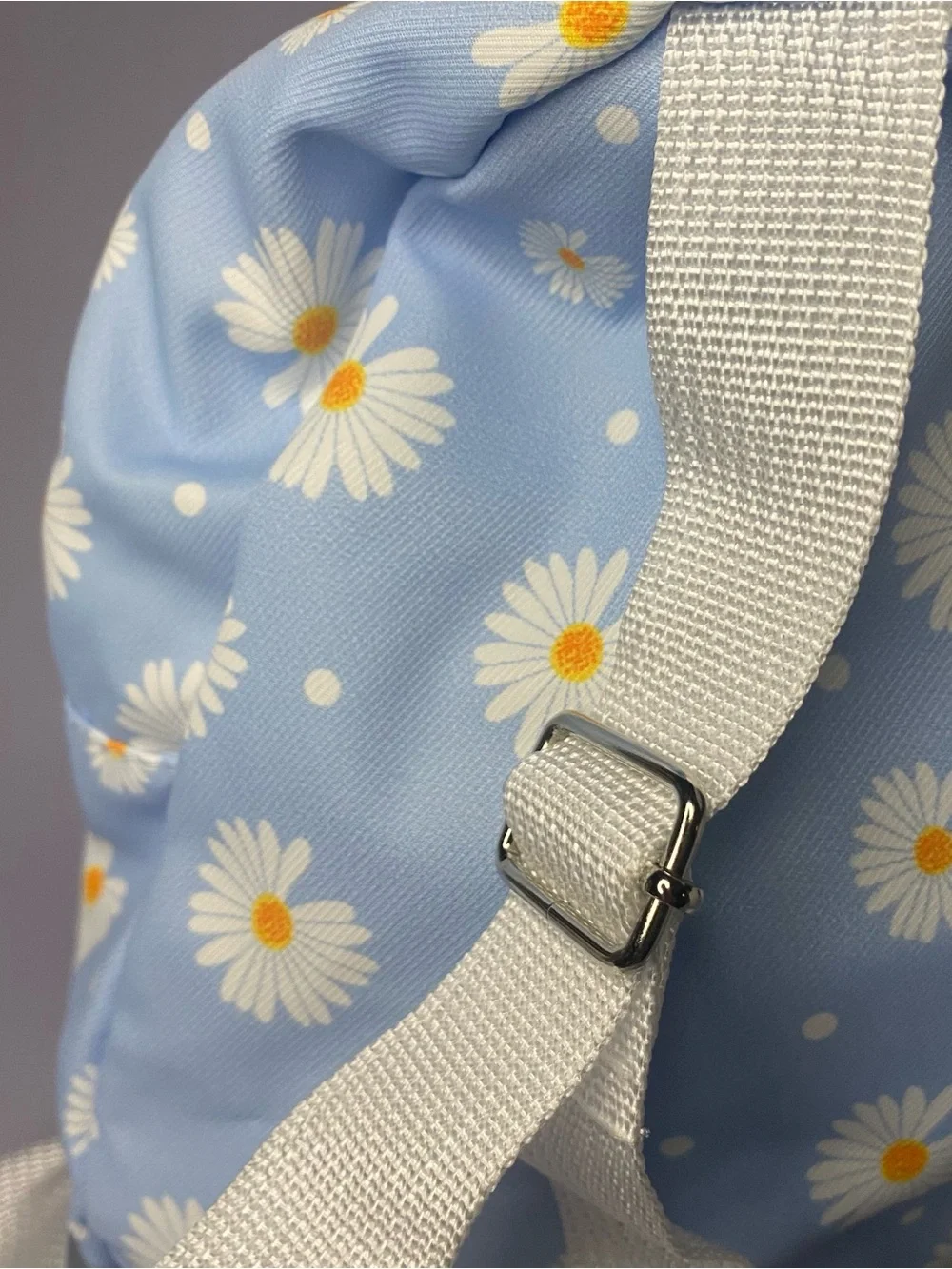 New Elli by Capelli Womens or Kids Daisy Print Mini Backpack - Light Blue